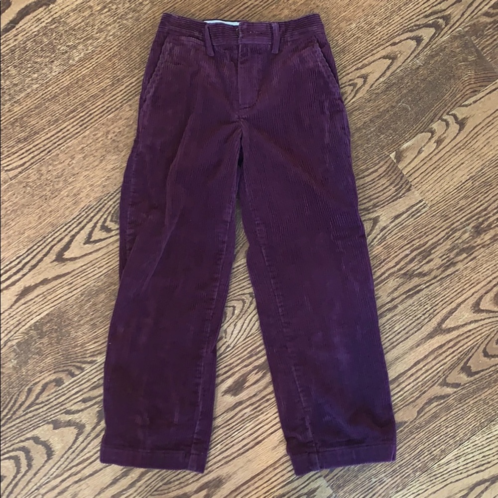 Polo cords burgundy size six